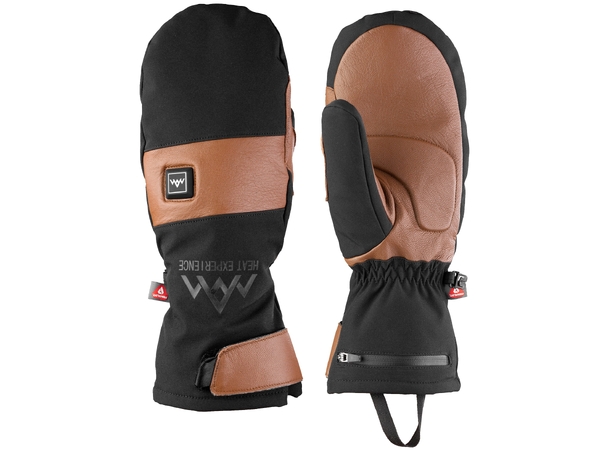HeatX Heated Outdoor Mittens L Brown/Black 