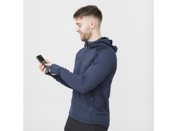 HeatX Heated Anyday Ziphood Mens M Navy/Blue 