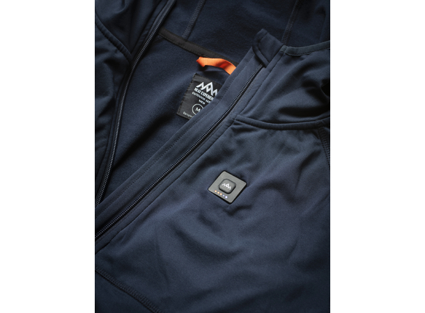 HeatX Heated Anyday Ziphood Mens M Navy/Blue 