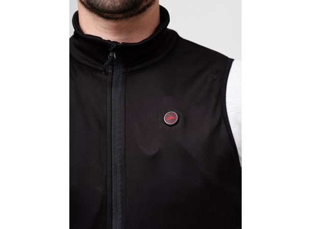 HeatX Heated Fleece Vest Mens L Black 