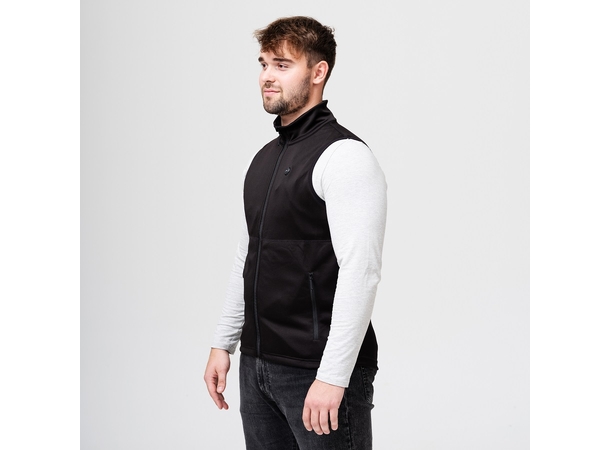 HeatX Heated Fleece Vest Mens L Black 
