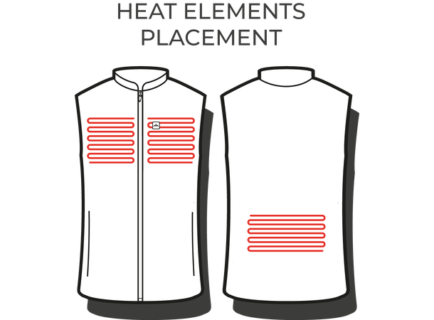 HeatX Heated Everyday Vest Womens M Tidal Foam 