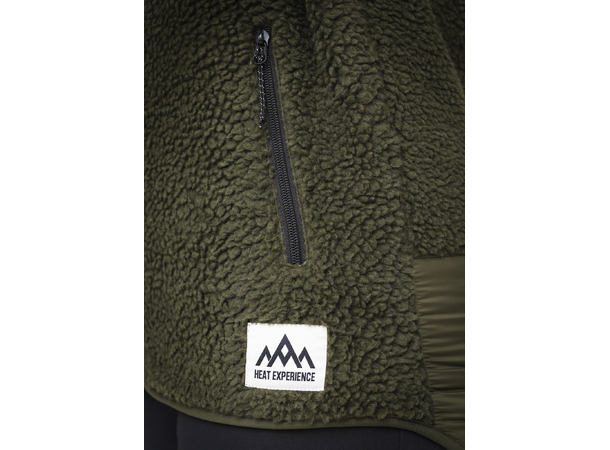 HeatX Heated Pile Fleece Unisex XL Olive Green 