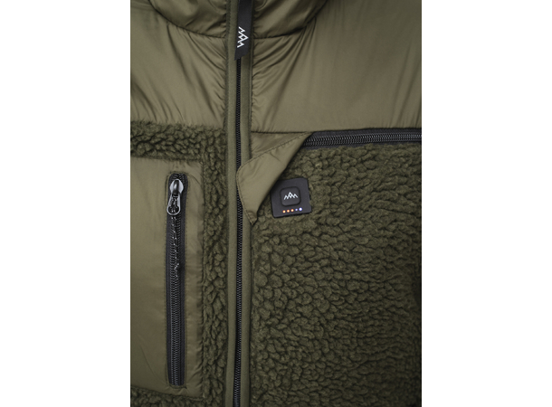 HeatX Heated Pile Fleece Unisex XL Olive Green 