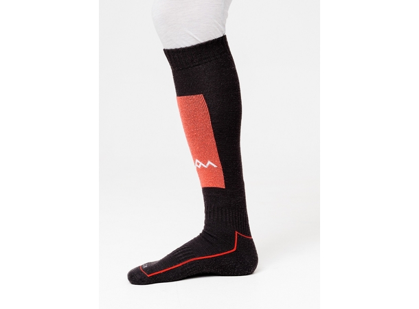 HeatX Heated Technical Socks w/batt. L Red/Black - EU43/45 