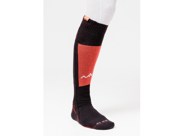 HeatX Heated Technical Socks w/batt. L Red/Black - EU43/45 