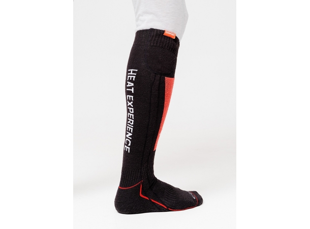 HeatX Heated Technical Socks w/batt. L Red/Black - EU43/45 