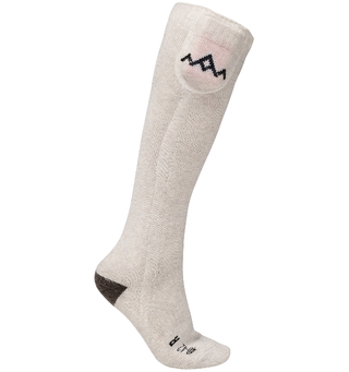 HeatX Heated Everyday Socks  Cream. W/batt. V2