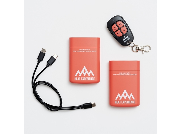 HeatX Heated Technical Socks w/batt. L Sand/Black - EU43/45 