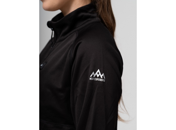 Heatx Heated Fleece Sweater Womens M Black 