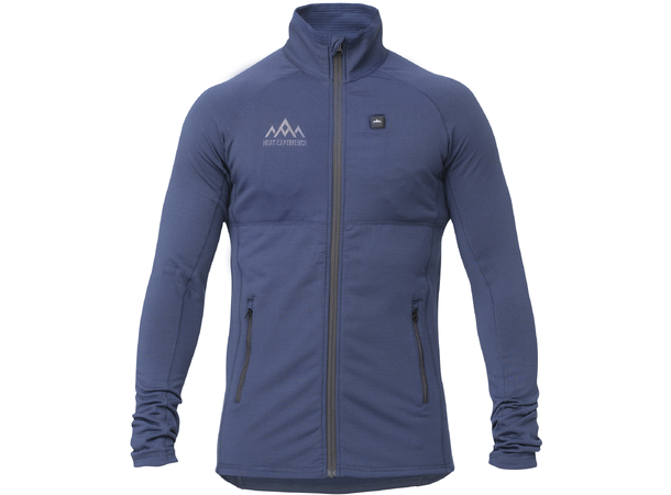 HeatX Heated Grid Fleece Mens S Blue 
