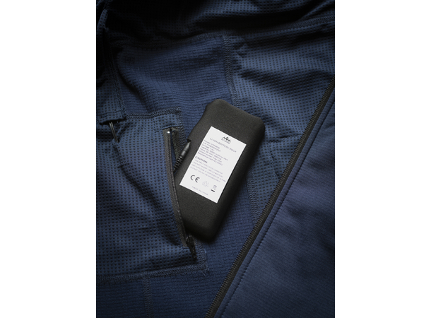 HeatX Heated Grid Fleece Mens S Blue 