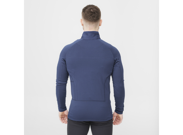 HeatX Heated Grid Fleece Mens S Blue 