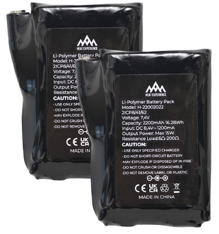 HeatX Heated Glove Battery 2pk 2200mAh, 7.4V