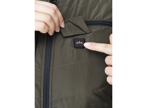 HeatX Heated Hunt Vest Womens S Green/Black 