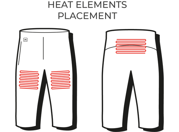 HeatX Heated Knee Pants 2021 XS Black 