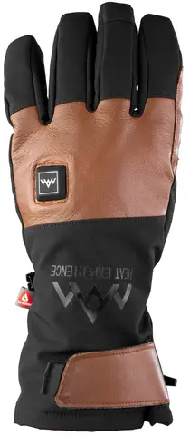 HeatX Heated Outdoor Gloves Brown/Black