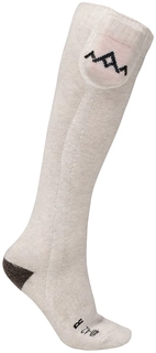 HeatX Heated Everyday Socks  Cream. W/batt. V2