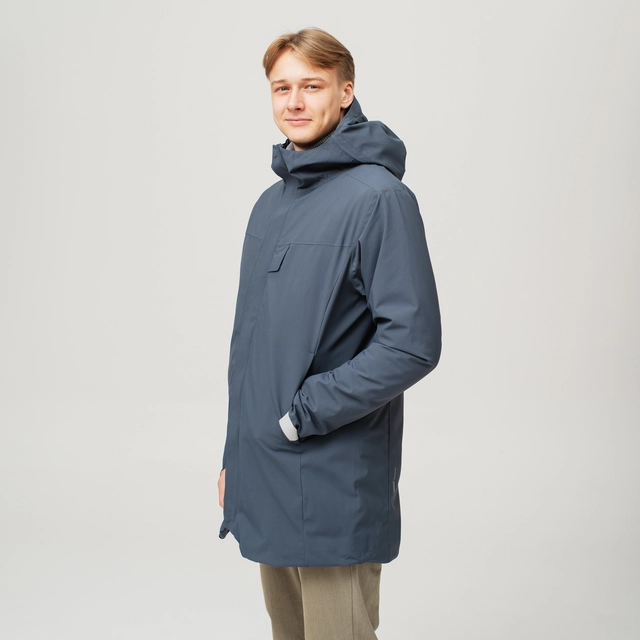 HeatX Heated Oslo Coat Mens M Navy 