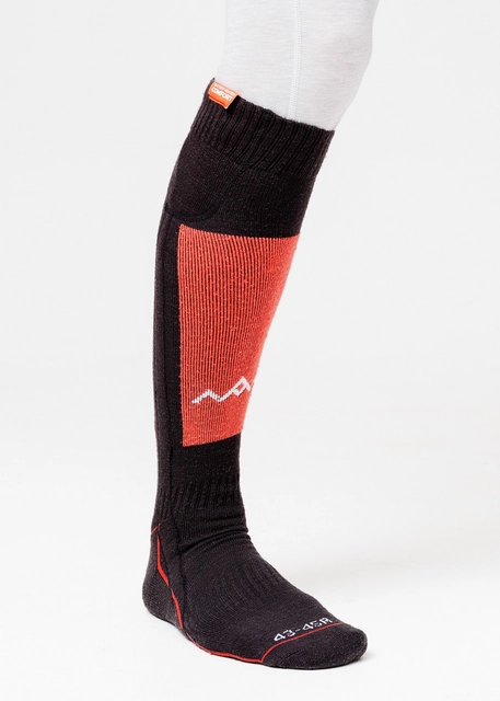 HeatX Heated Technical Socks w/batt. L Red/Black - EU43/45 