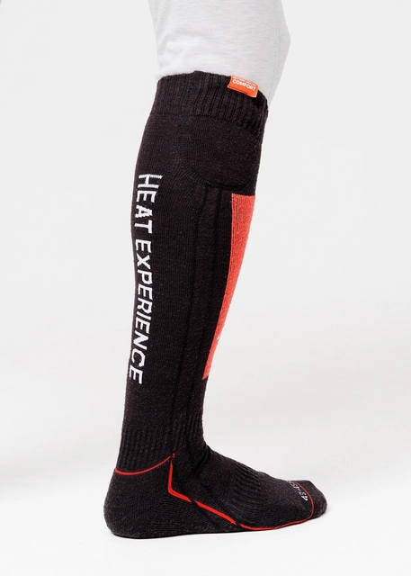 HeatX Heated Technical Socks w/batt. L Red/Black - EU43/45 