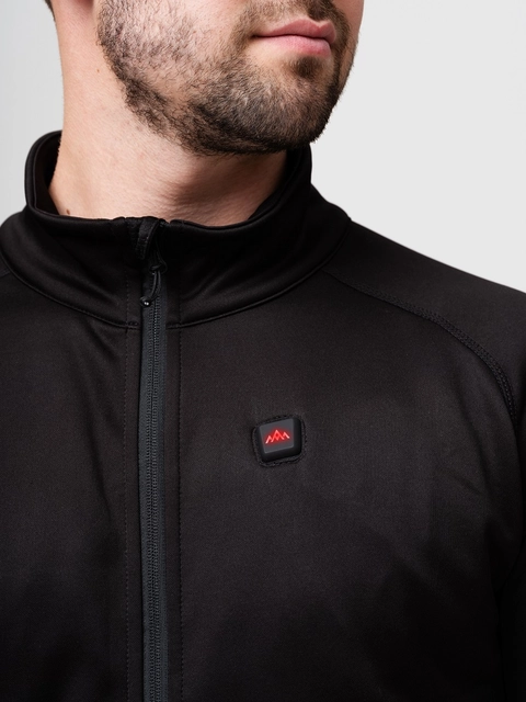 Heatx Heated Fleece Sweater Mens L Black 