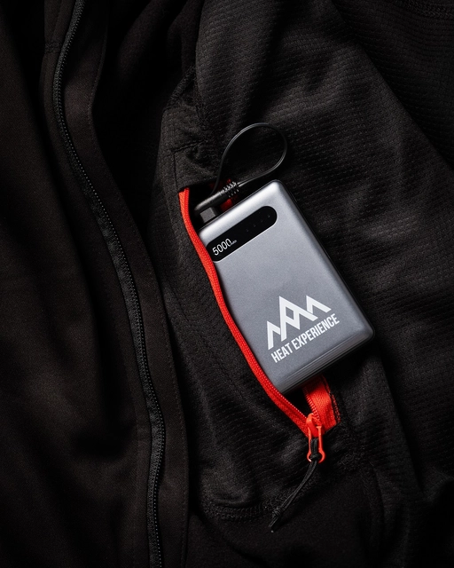 Heatx Heated Fleece Sweater Mens L Black 