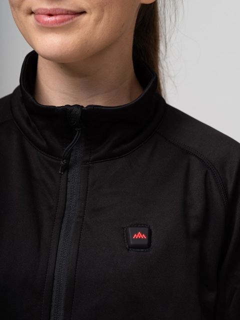 Heatx Heated Fleece Sweater Womens M Black 