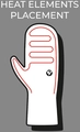 HeatX Blizzard Mittens v2 M Black - Battery Heated