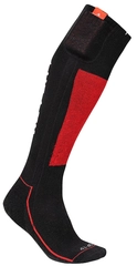 HeatX Carve Socks and Battery XS Red/Black - Battery Heated - EU34-36