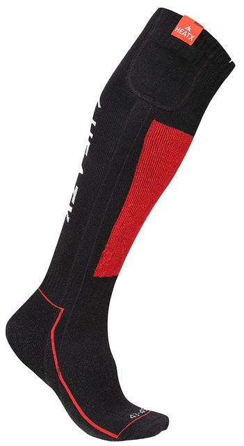 HeatX Carve Socks Only XS Red/Black - Battery Heated - EU34-36 