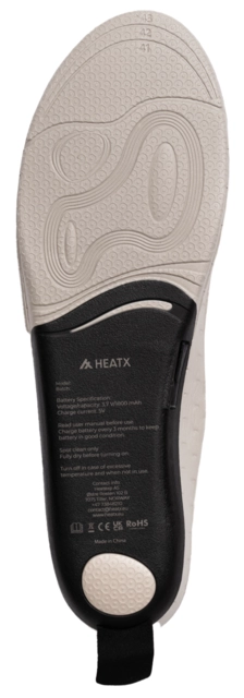 HeatX Hybrid Insoles, App Control S Black - Battery Heated, EU35-37 