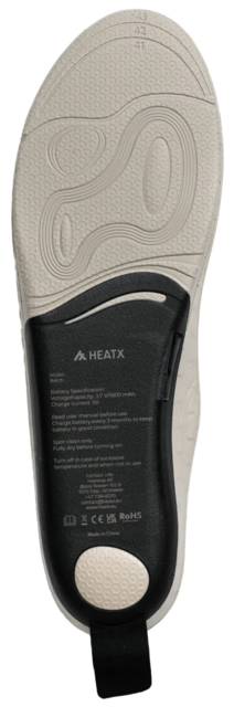 HeatX Hybrid Insoles Remote Control S Sand - Battery Heated, EU35-37 