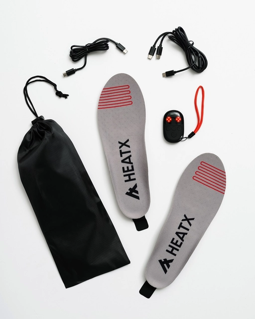 HeatX Hybrid Insoles Remote Control S Sand - Battery Heated, EU35-37 