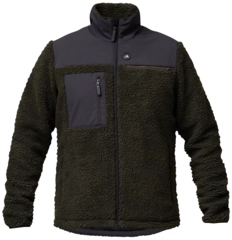 HeatX Hybrid Pile Jacket S Olive/Black - Battery Heated