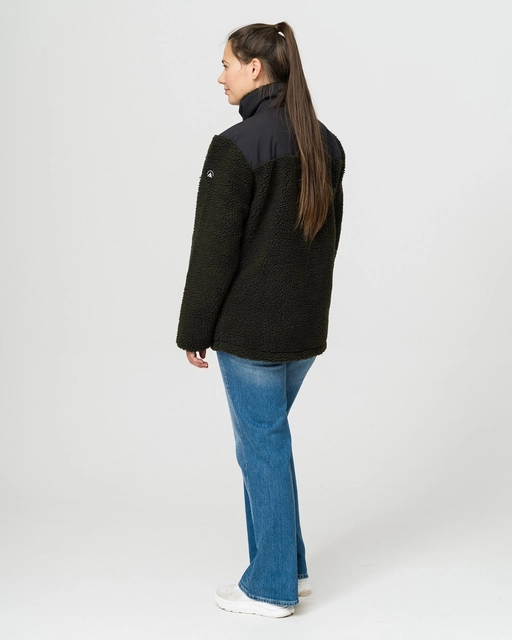 HeatX Hybrid Pile Jacket S Olive/Black - Battery Heated 