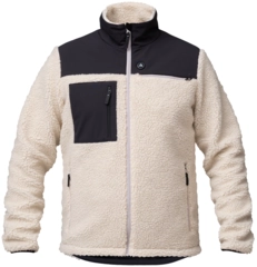 HeatX Hybrid Pile Jacket S Sand/Black - Battery Heated
