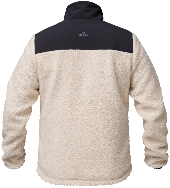 HeatX Hybrid Pile Jacket S Sand/Black - Battery Heated 
