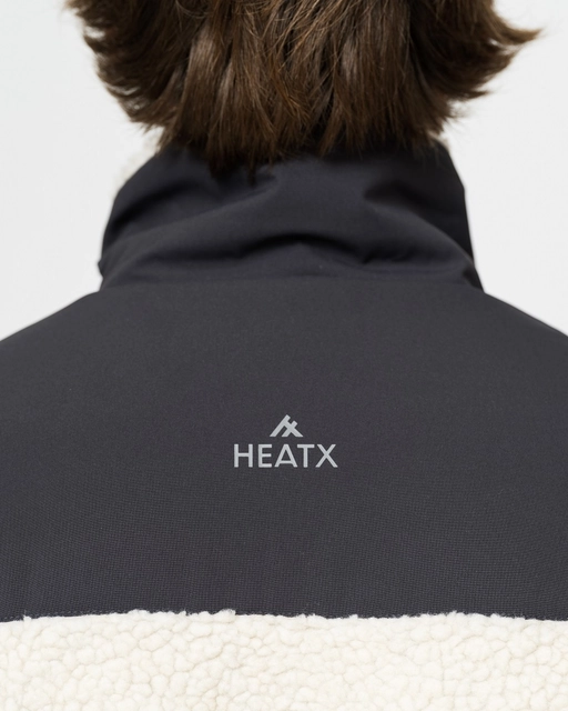 HeatX Hybrid Pile Jacket S Sand/Black - Battery Heated 