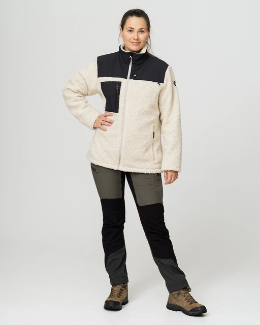 HeatX Hybrid Pile Jacket S Sand/Black - Battery Heated 