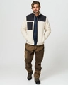 HeatX Hybrid Pile Jacket M Sand/Black - Battery Heated