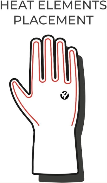 HeatX Metro Gloves M Brown/Black - Battery Heated 