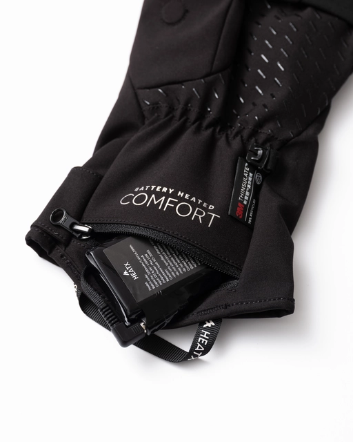 HeatX Pullover Mittens v2 S Black - Battery Heated 